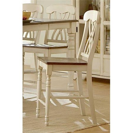 MADE4MATTRESS Counter Height Chair  in White - Pack of 2 MA1360660